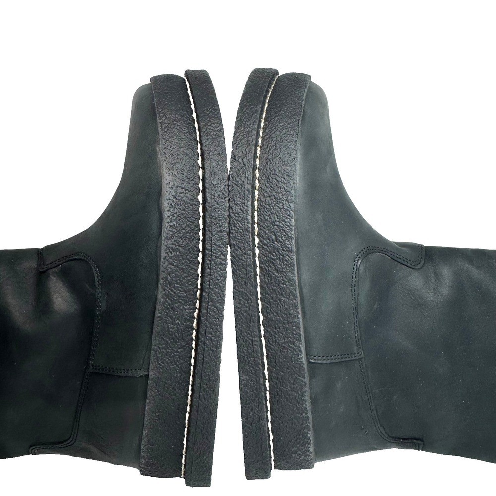 Birkenstock Iskut Boots Black Leather Quilted Fleece-Lined Women's 7 EU 38 - Picture 6 of 9
